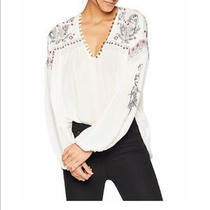 Free people women’s rock it tonight ivory top